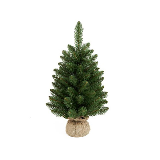 Premier 60cm Green Burlap Table Tree