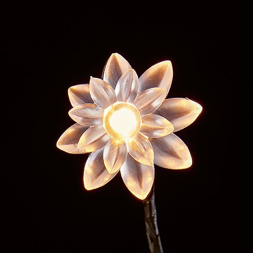 Premier Set-4 60cm Lotus Path Lights with 64 Warm White LEDs