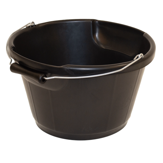 Red Gorilla Tyre Rubber Feed Bucket