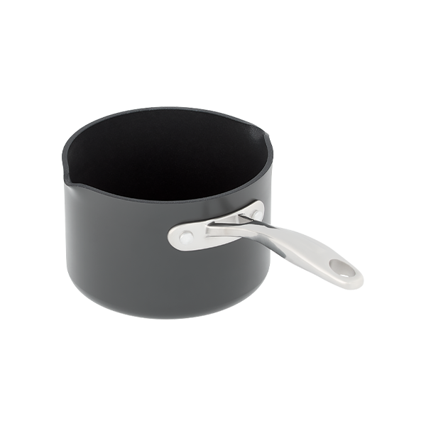 Stellar Hard Anodised 14cm Non-Stick Milk Pan 1.6L