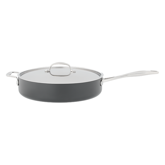 Stellar Hard Anodised Non-Stick Saute Pan with Lid 30cm