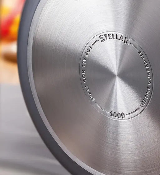 Stellar Hard Anodised Non-Stick 3-Piece Saucepan Set with Lids