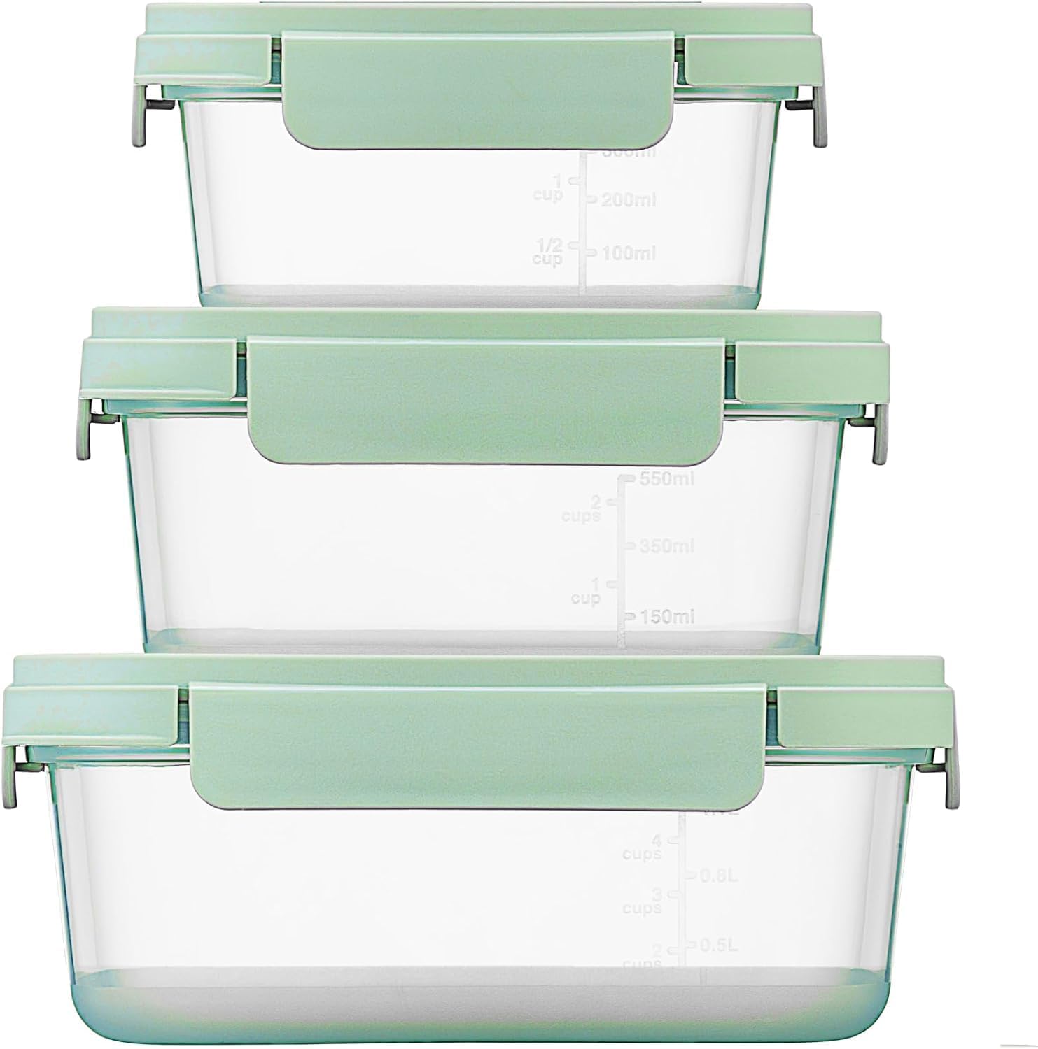 LocknLock 3 Piece Sage Nest Storage Container Set