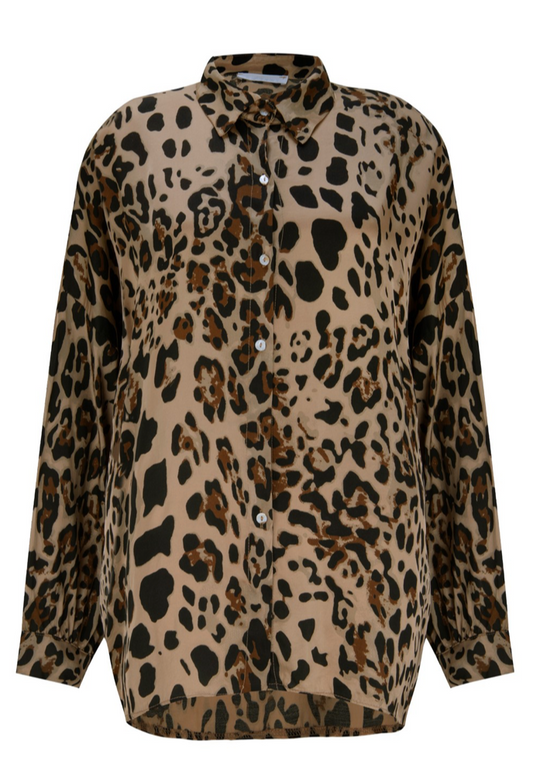 Amazing Woman Sala Print Satin Shirt