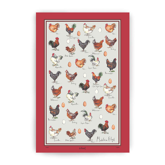 Samuel Lamont Chicken and Egg Tea Towel