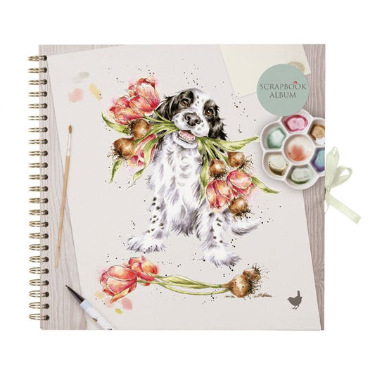 Wrendale Blooming with Love Spaniel Scrapbook Album