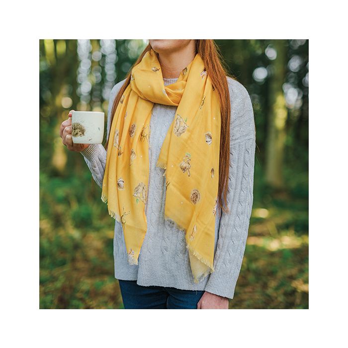 Wrendale Woodlanders Woodland Animal Honeycomb Scarf
