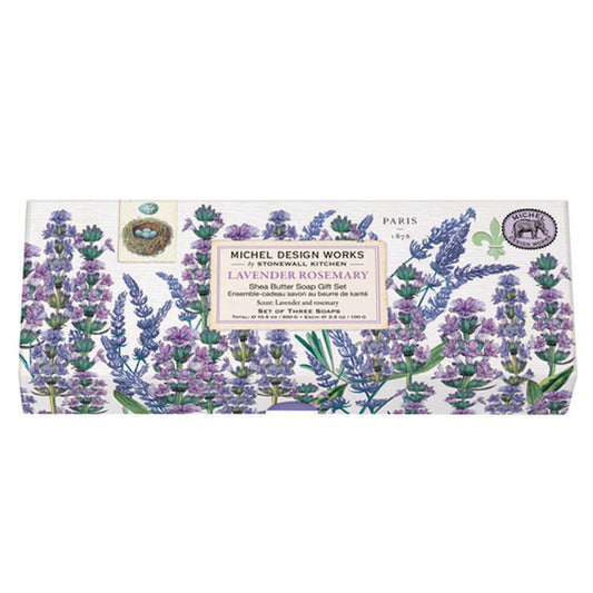 Michel Design Works Lavender Rosemary Set of 3 Soap Bars