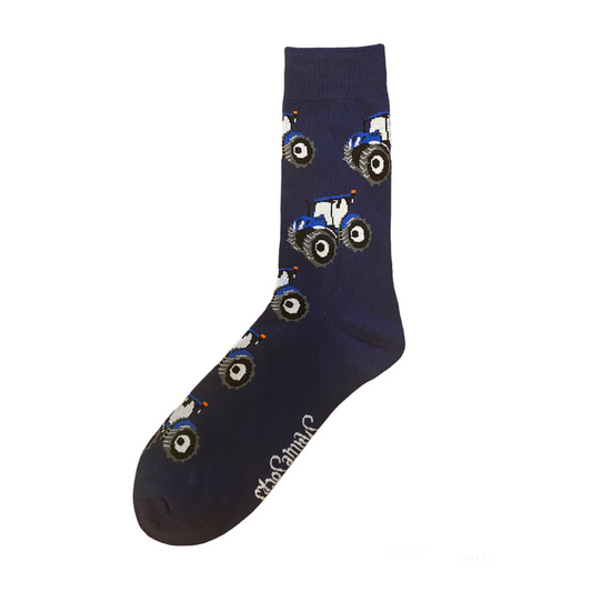ShuttleSocks Mens Blue Tractor Socks