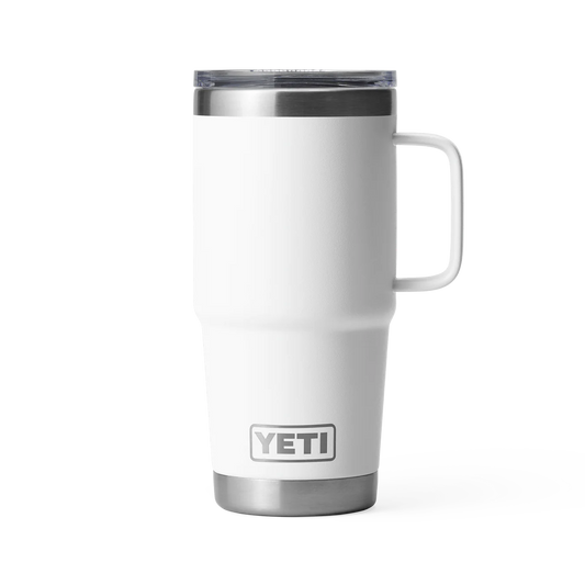 YETI Rambler 20 oz (591 ml) Travel Mug with Stronghold Lid - White