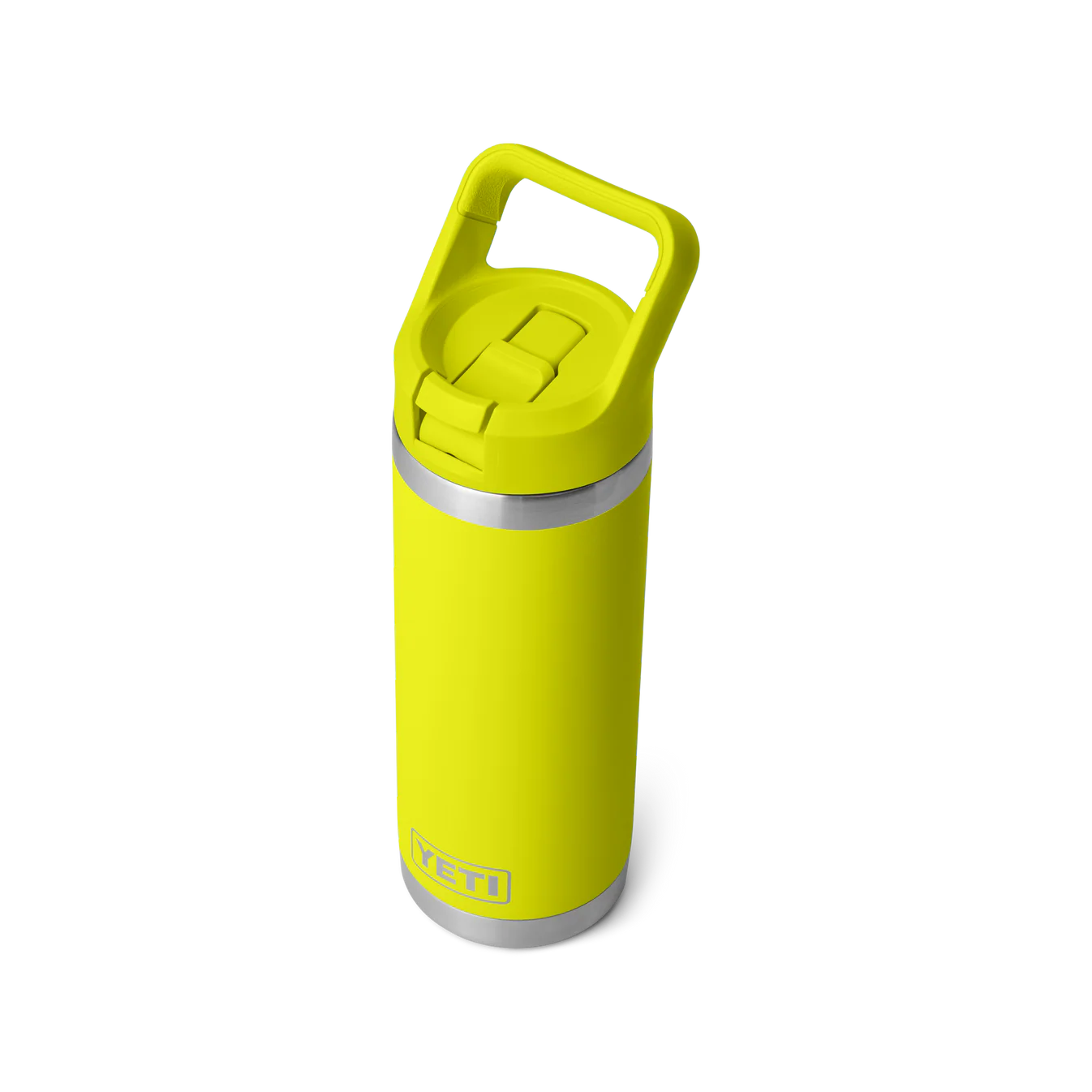 YETI Rambler 18 oz (532ml) Bottle with Colour-Matched Straw Cap - Firefly Yellow (Limited Edition)
