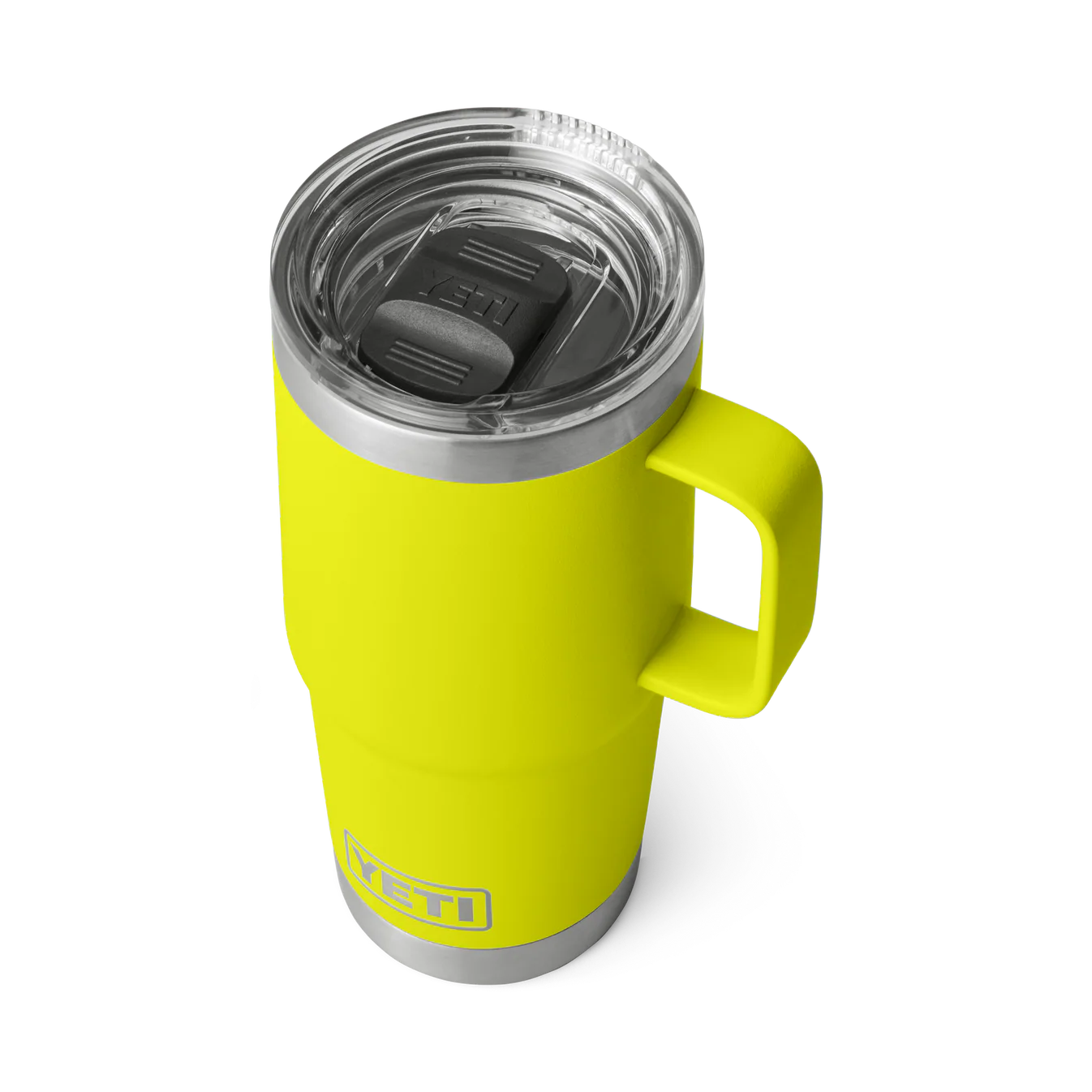 YETI Rambler 20 oz (591 ml) Travel Mug with Stronghold Lid - Firefly Yellow (Limited Edition)
