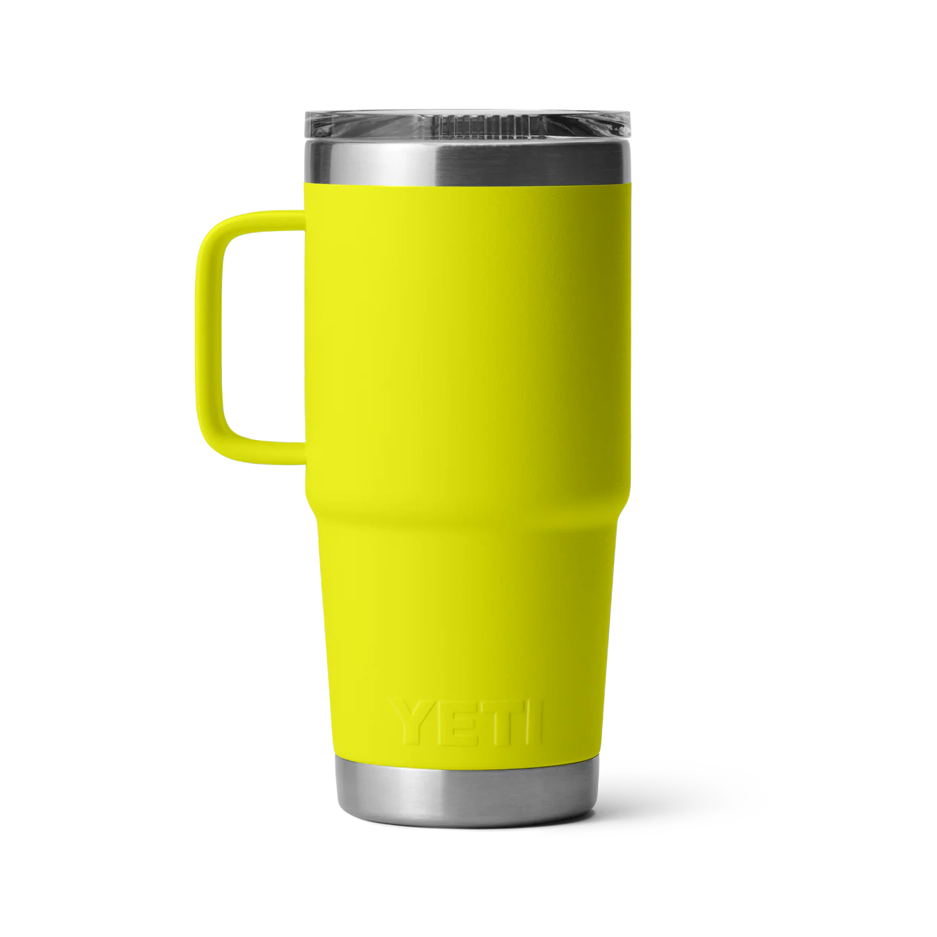 YETI Rambler 20 oz (591 ml) Travel Mug with Stronghold Lid - Firefly Yellow (Limited Edition)