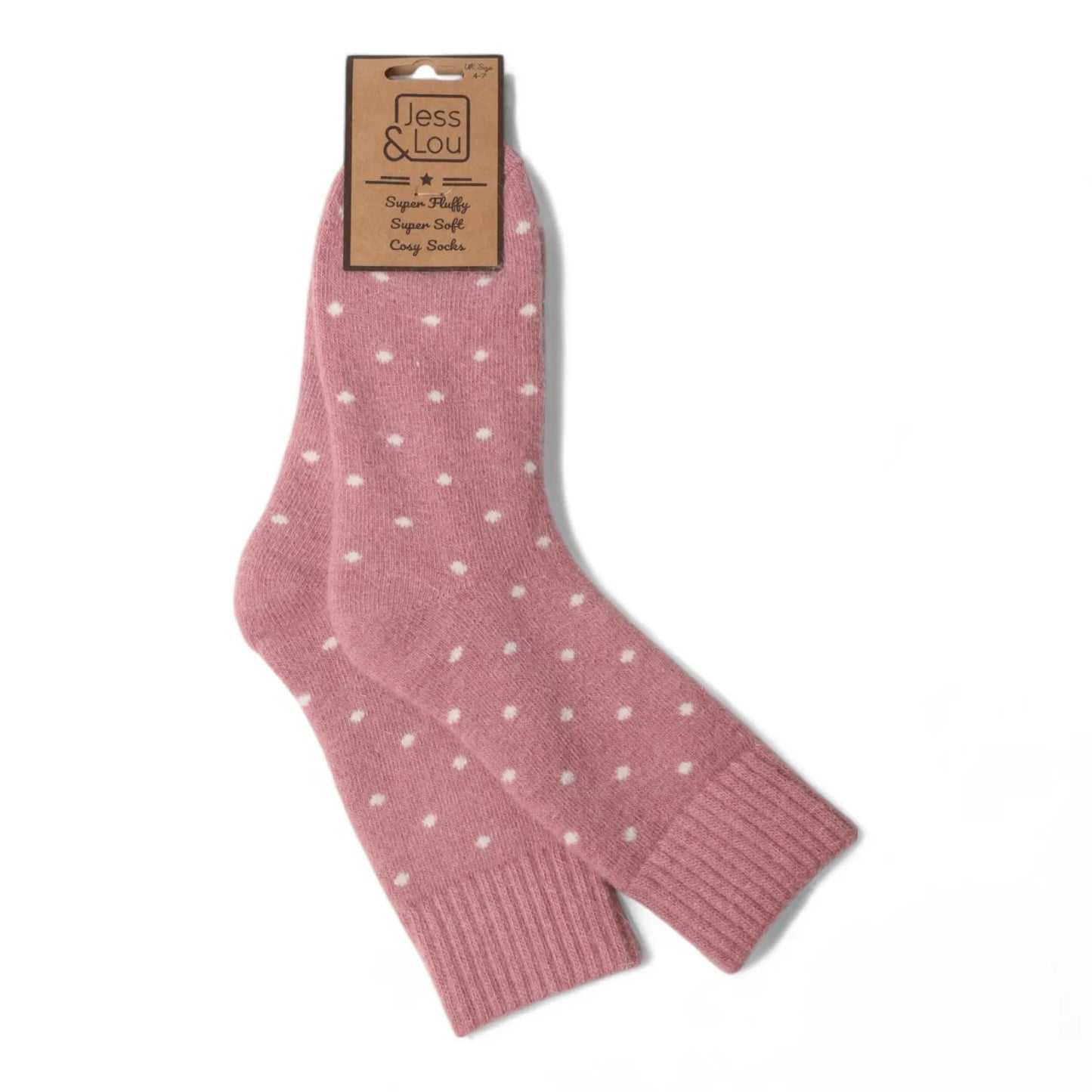 Jess & Lou Delightful Dots Ribbed Socks