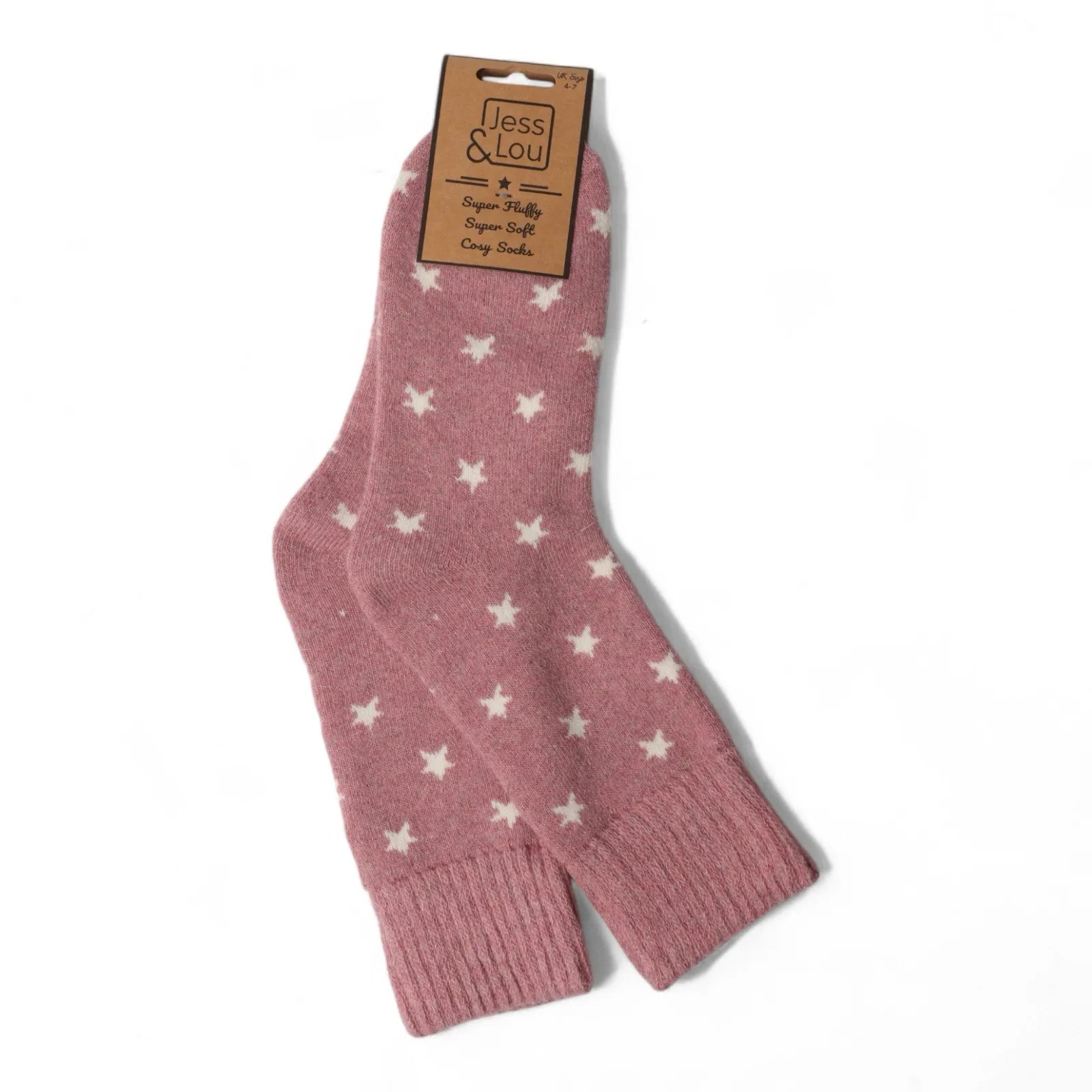 Jess & Lou Stylish Stars Ribbed Socks
