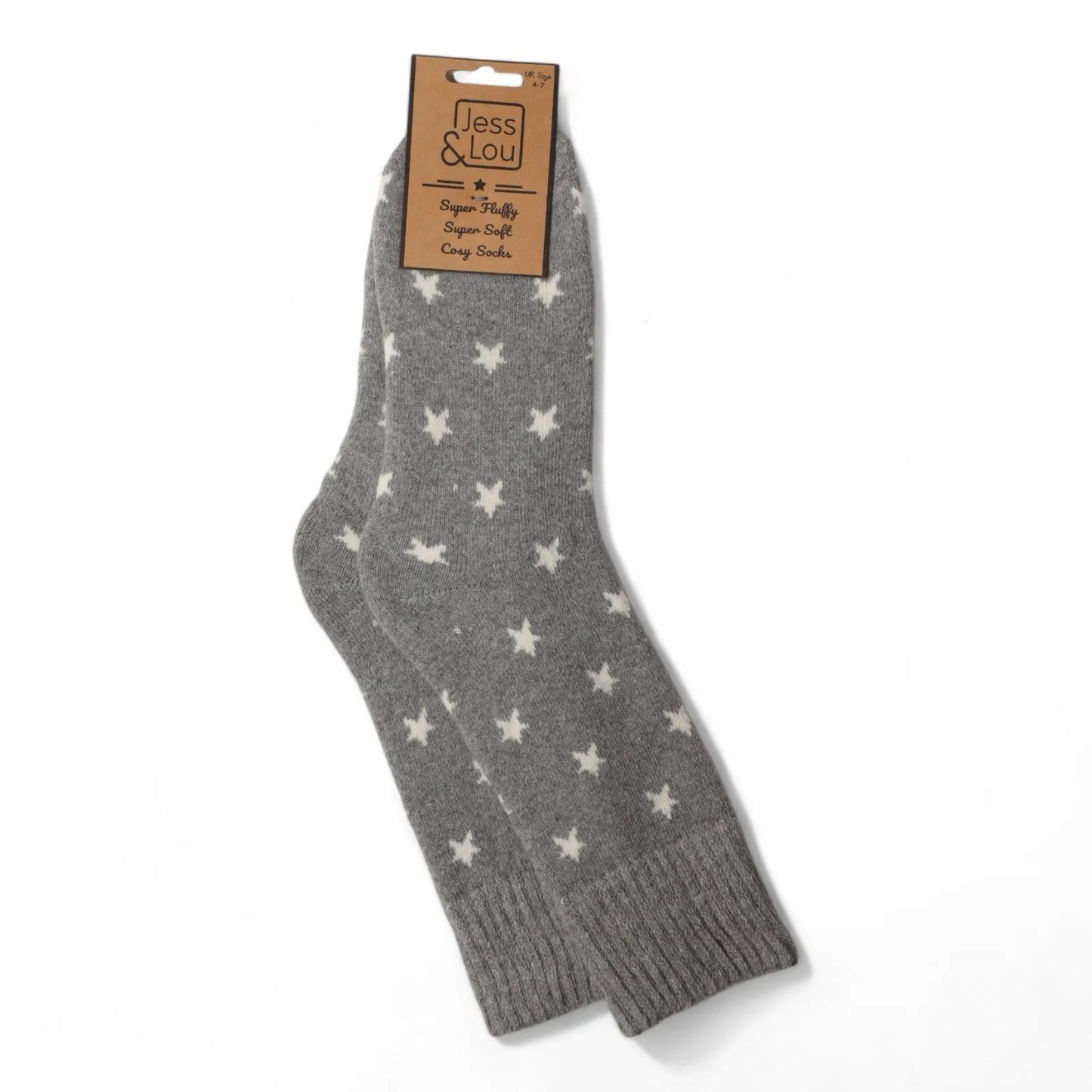 Jess & Lou Stylish Stars Ribbed Socks