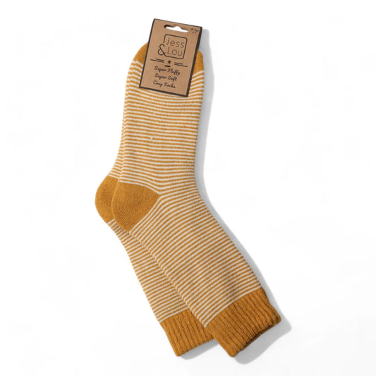 Jess & Lou Stripe Ribbed Socks