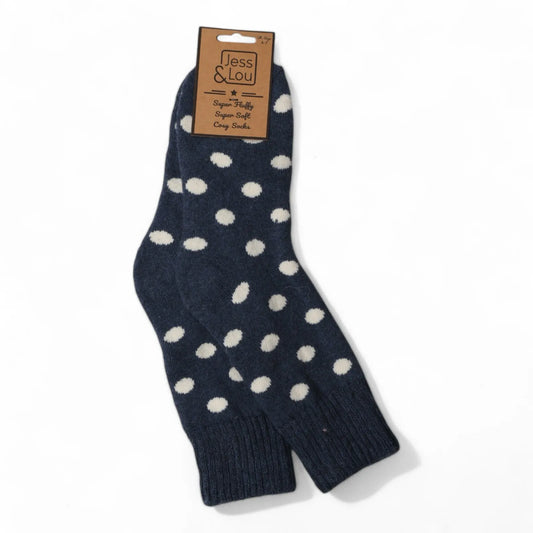 Jess & Lou Splendid Spot Ribbed Socks
