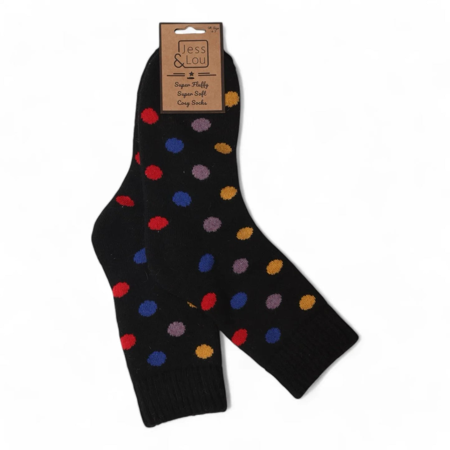 Jess & Lou Splendid Spot Ribbed Socks