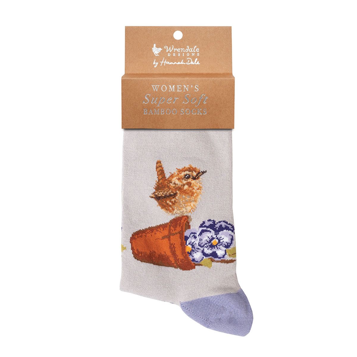 Wrendale Pottering About Wren Socks
