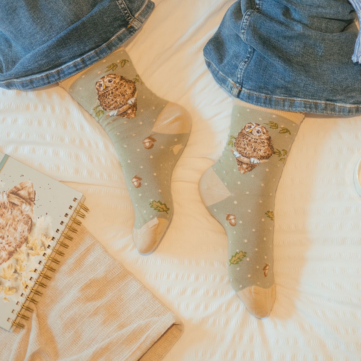 Wrendale Treetops Owl Socks