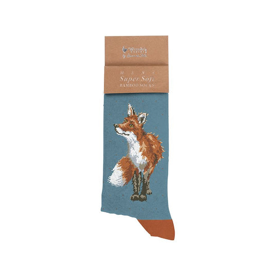 Wrendale Bright Eyed and Bushy Tailed Fox Men's Socks