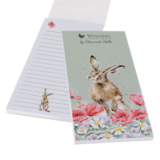 Wrendale Field of Flowers Hare Magnetic Shopping Pad