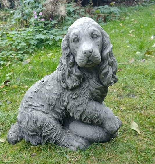 Hellostone Spaniel Garden Ornament