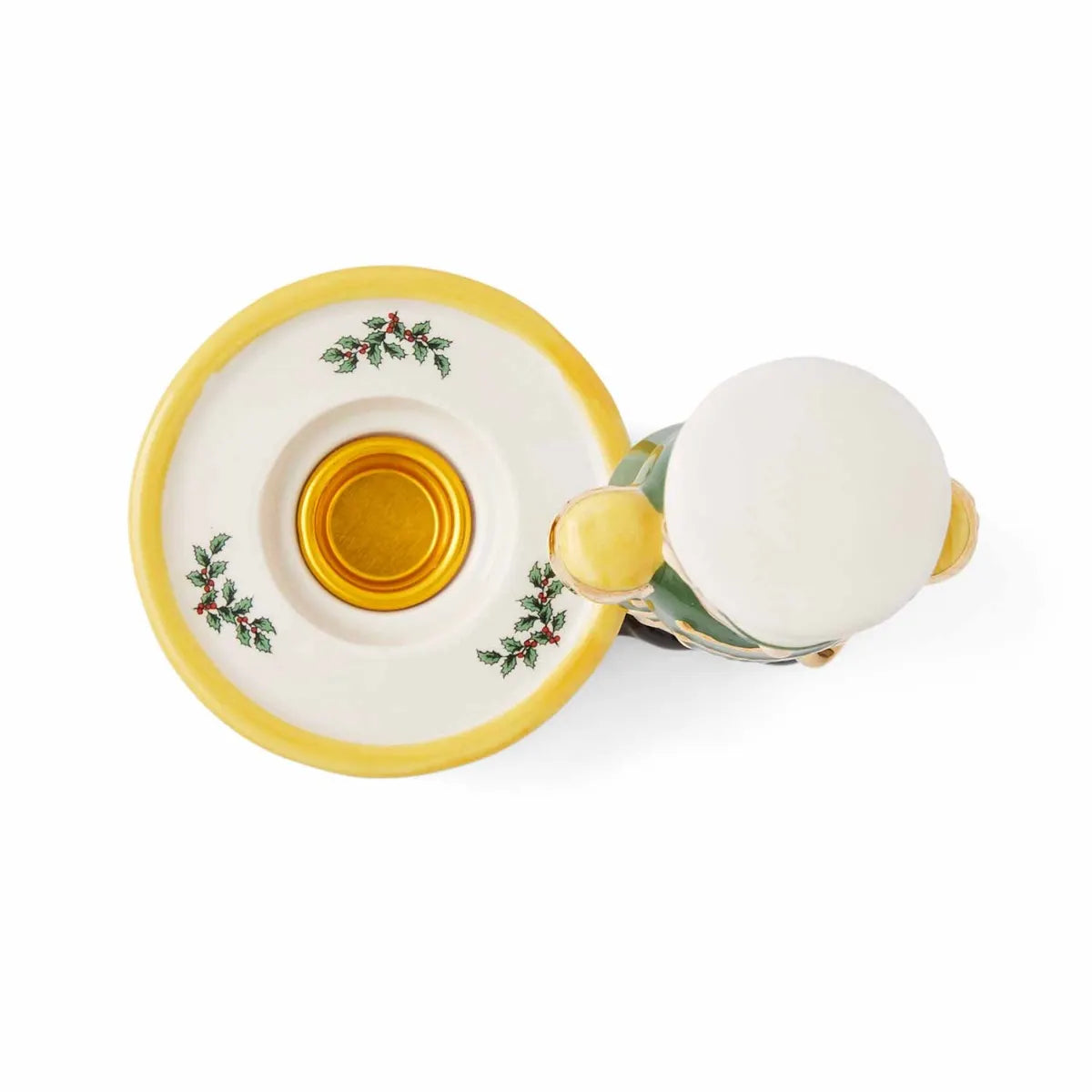Spode Green Christmas Tree Nutcracker Candle Holder