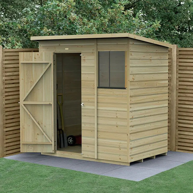 Forest Garden Beckwood 6x4 Pent Shed with Window