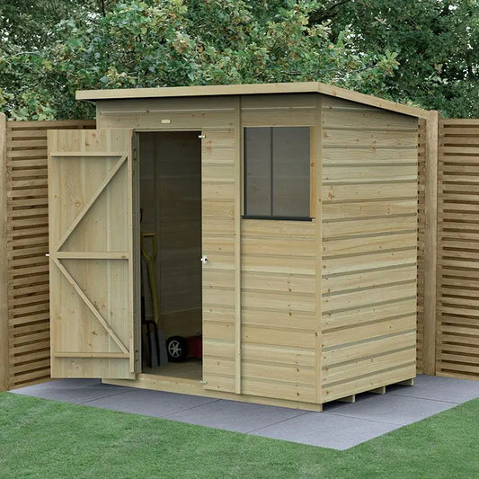 Forest Garden Beckwood 6x4 Pent Shed with Window
