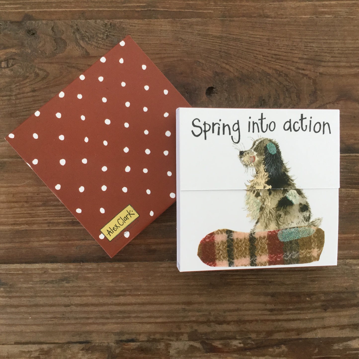 Alex Clark Spaniel Dog Mini Magnetic Notepad