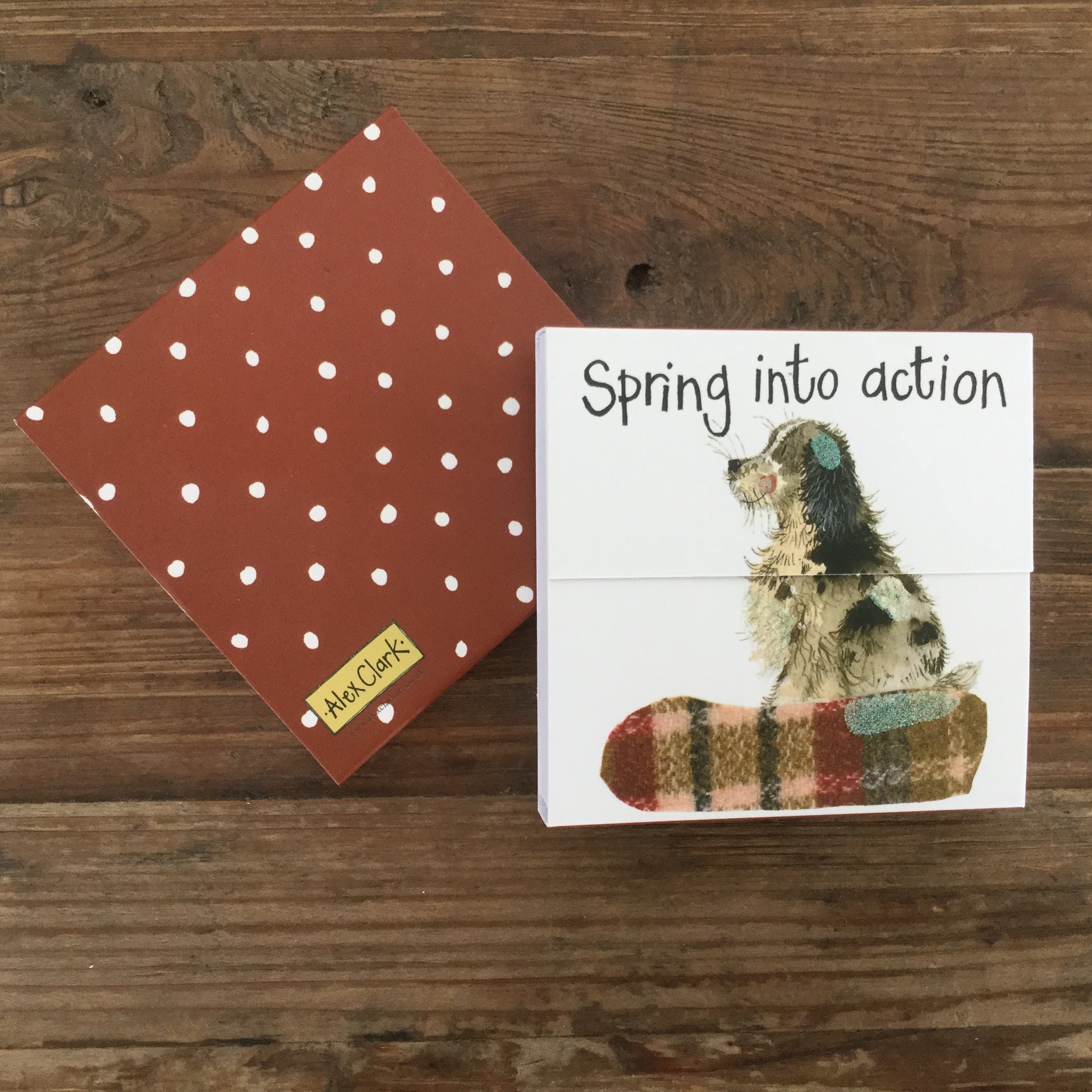 Alex Clark Spaniel Dog Mini Magnetic Notepad