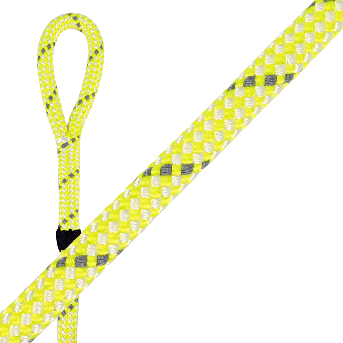 RIGIQ OMEGA-RQ16 16mm yellow spliced rigging line 50m coil for professional arborist lowering work