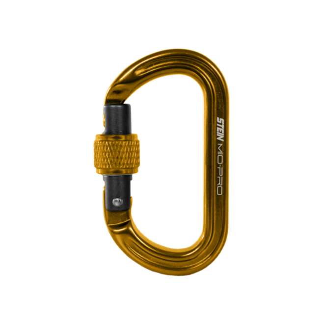 STEIN MIO-Pro Mini-O S-Lock Screwgate Carabiner 3-Pack