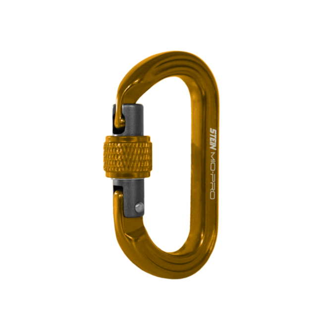 STEIN MIO-Pro Mini-O S-Lock Screwgate Carabiner 3-Pack