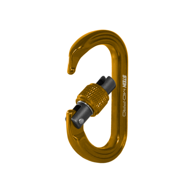 STEIN MIO-Pro Mini-O S-Lock Screwgate Carabiner 3-Pack