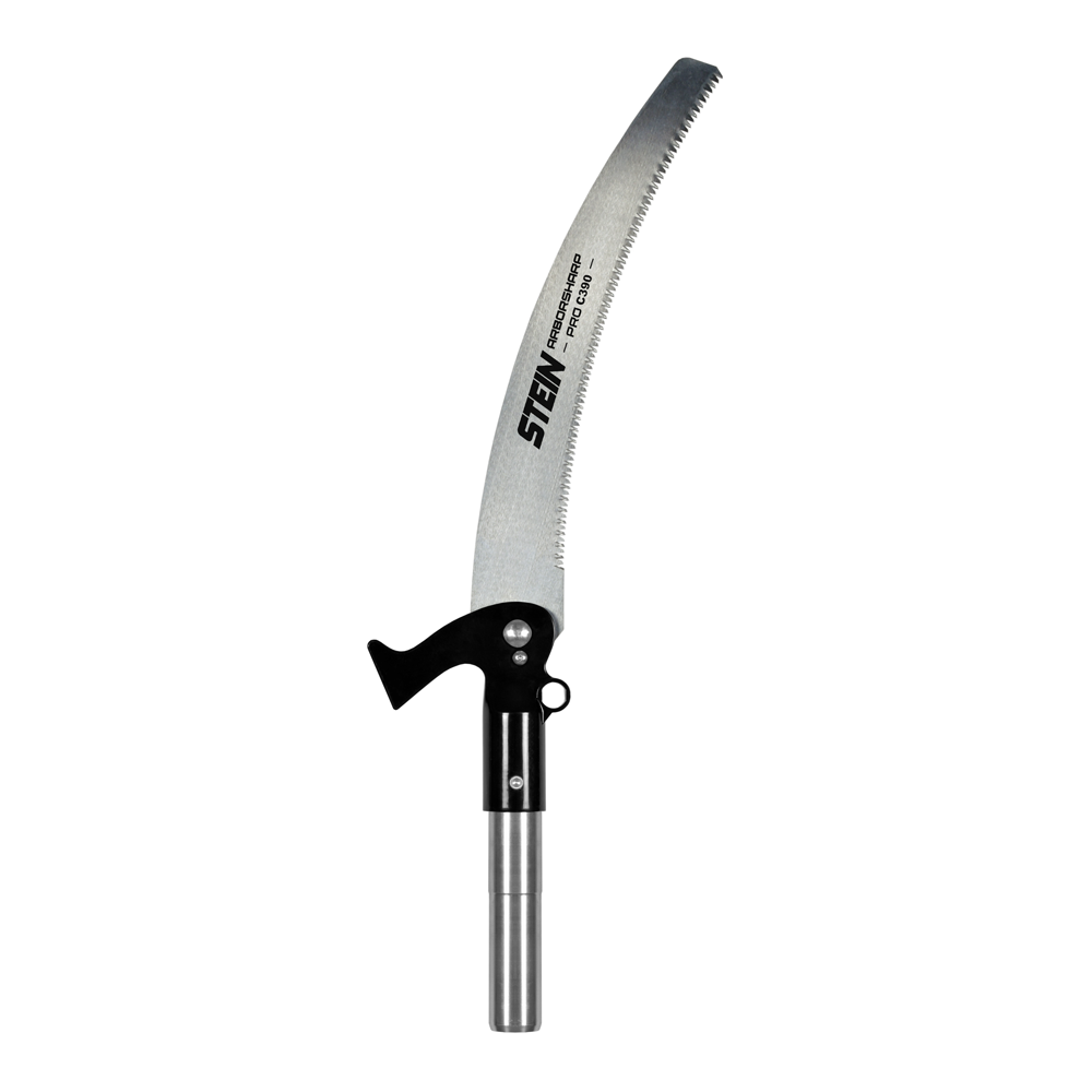 STEIN MPS 3.6m modular fibreglass pole pruning kit featuring single action lopper and curved saw attachment