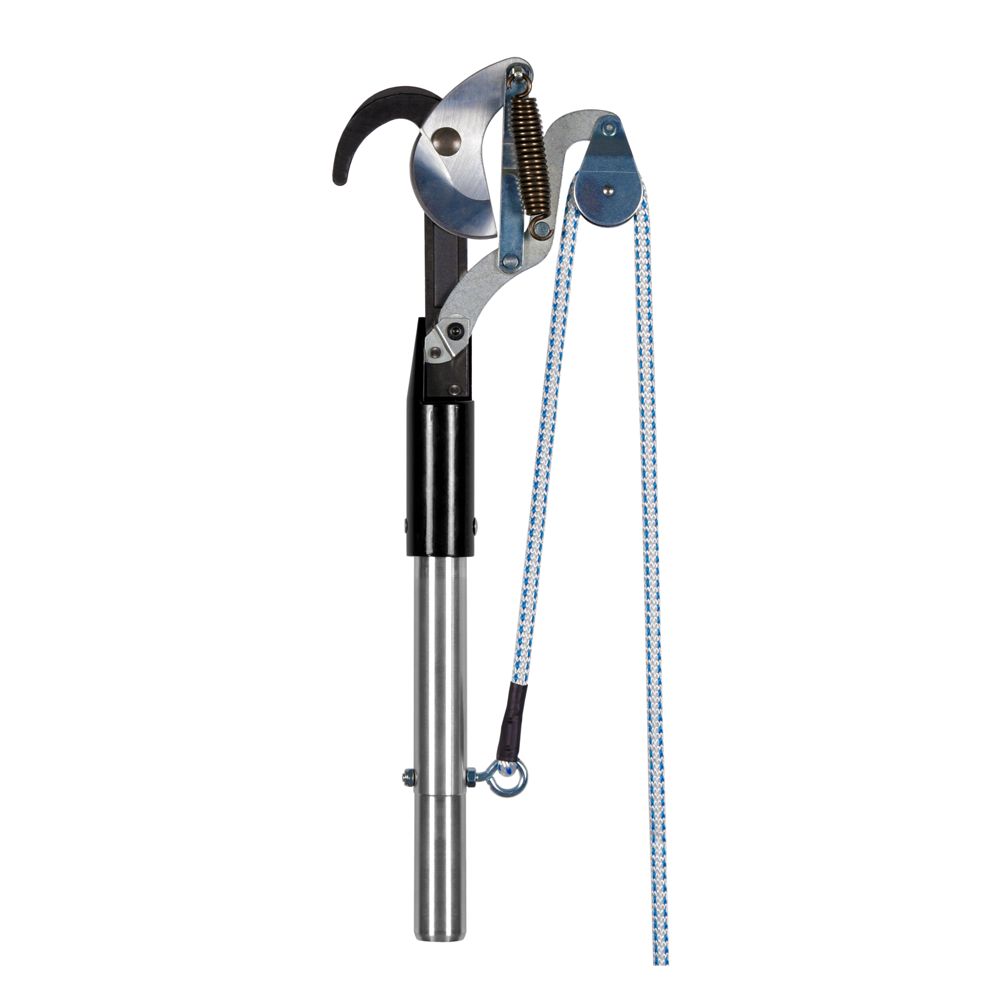 STEIN MPS 3.6m modular fibreglass pole pruning kit featuring single action lopper and curved saw attachment