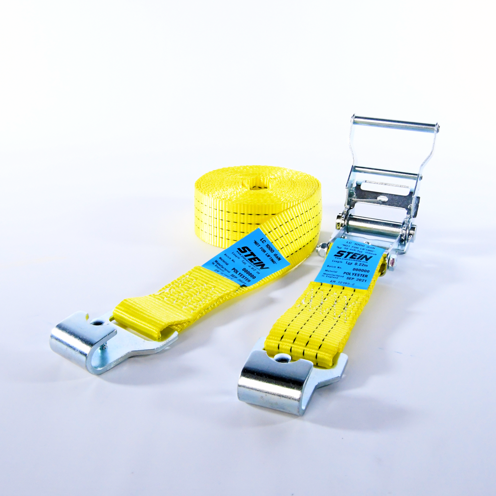 STEIN SMB1000 replacement ratchet strap with orange heavy duty webbing and steel ratchet mechanism