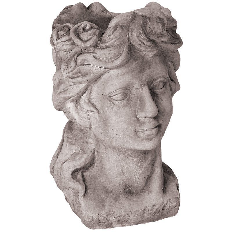 Willowstone Antique Grey Classical Lady Planter