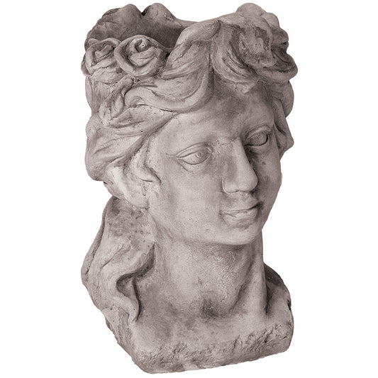 Willowstone Antique Grey Classical Lady Planter