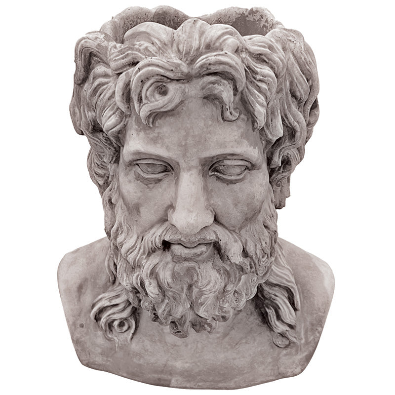 Willowstone Antique Grey Zeus Planter