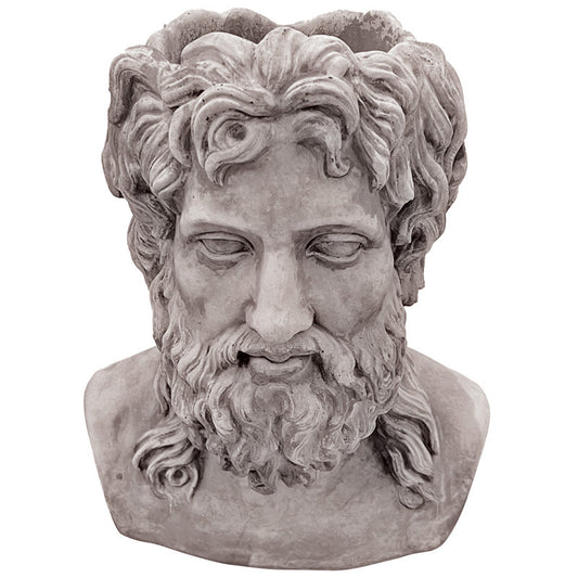 Willowstone Antique Grey Zeus Planter