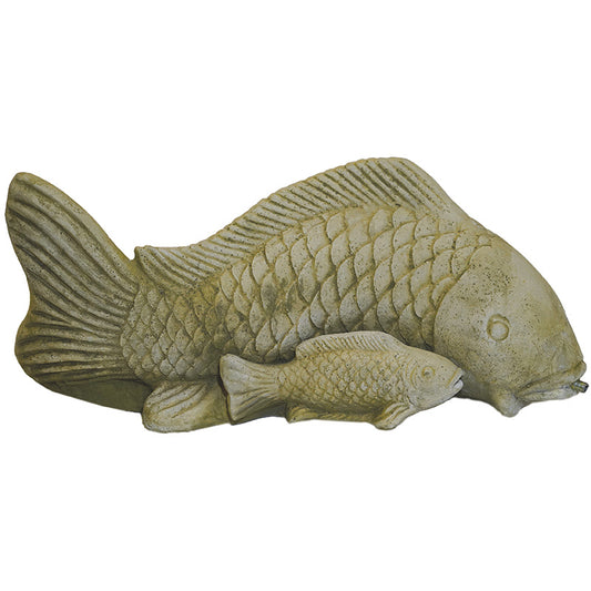 Willowstone Antique Grey Carp Duo Water Spout ST81AG
