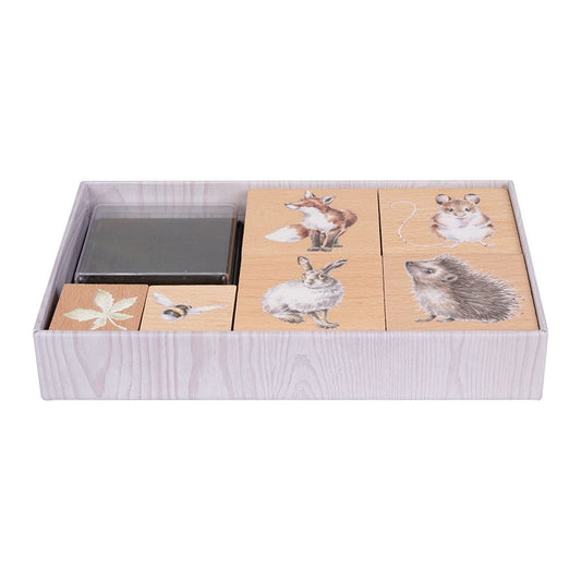 Wrendale The Country Set Country Animal Ink Stamp Set