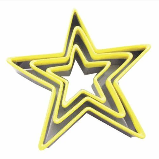Eddingtons 3 Piece Star Cutters Set Yellow