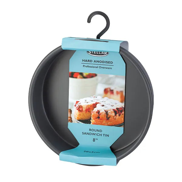 Stellar Hard Anodised Round Sandwich Tin