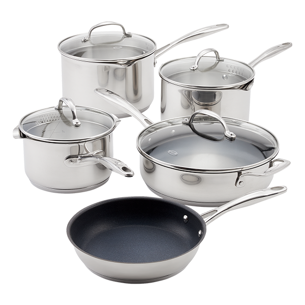 Stellar Profile 7000 5 Piece Draining Saucepan Set