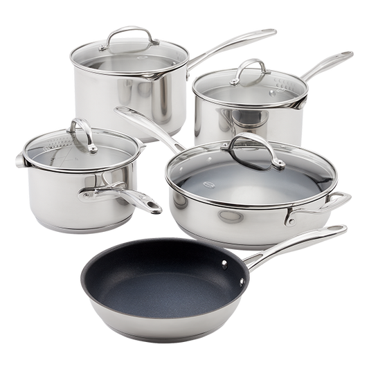 Stellar Profile 7000 5 Piece Draining Saucepan Set